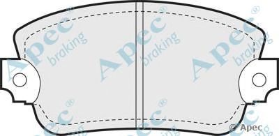 APEC BRAKING pad285 -  Комплект тормозных колодок, дисковый тормоз